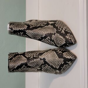 Circus by Sam Edelman Snake Print Ankle Boots